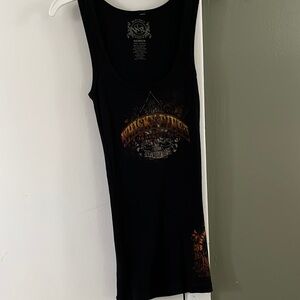 Worn Once Whiskey River Charlie NC Ribbed Juniors Medium Tank Top